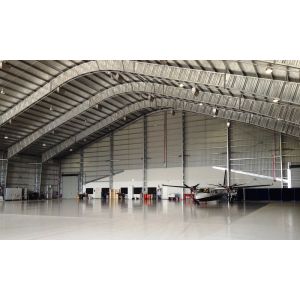 Customized Prefabricated Steel Aircraft Hangars With 26 Gauge Steel Tiles