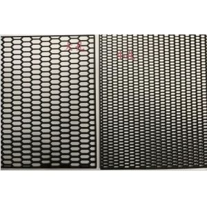 Carbon Fiber PVC Coated Mesh Black Automobile Network 120cm X 40cm Size Plastic