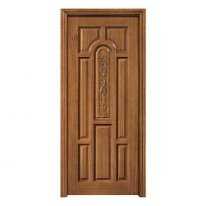 China Interior Flush HDF Wood Doors Finished 5 Panel Wooden Door ISO9001 on sale
