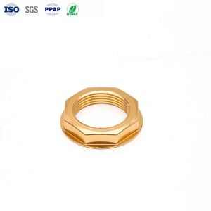 China Custom CNC Aluminum Nuts M0.8-M12 with Anodizing ISO9001 on sale