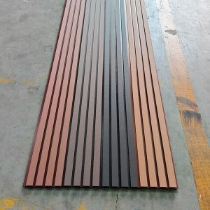 WPC Fluted Wall Panels Exterior Co-extrusion Wood Plastic Composite Wall