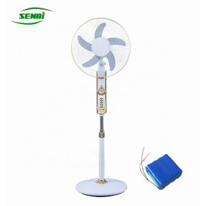 Lithium Battery Operated Rechargeable Standing Fan Electrical Appliances With