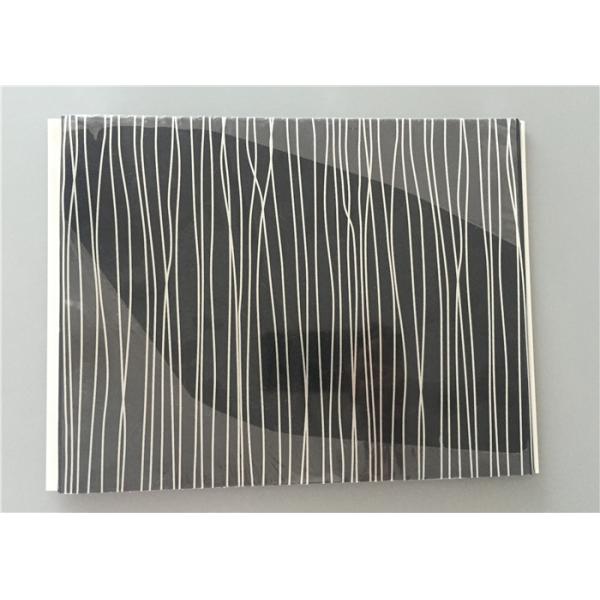 Multi Function Black Pvc Wall Panels With Silver OEM / ODM Available