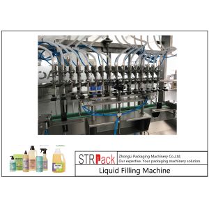 Stainless Steel Flow Volumetric Filling Machines , Time Based Automatic Filling