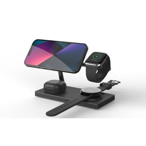 T218 Multi-functional Wireless Fast Charger Apple And Samsung Phones Charger 15W