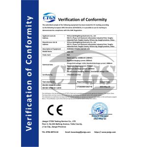 Yichun Qinningmeng Electronics Co., Ltd. Certifications