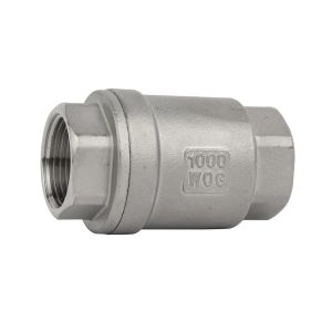 Stainless Steel 316 Female Thread Check Valve Vertical Type with Water Media