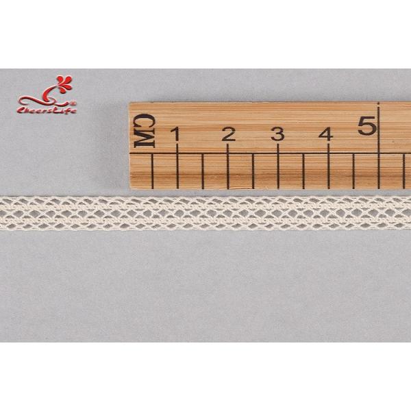 Bedding Articles / Clothing Labels Cotton Lace Trim Customizable Width