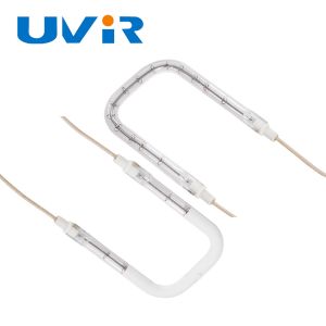 UVIR U-Shaped White Halogen Infrared Heating Lamp 10mm