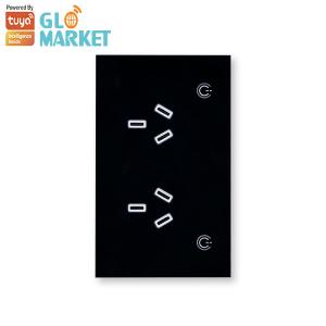 China Glomarket Tuya Au Smart Wifi Socket Timer Wireless Power Plug Socket With 2 Usb Work With Alexa And Google Home on sale
