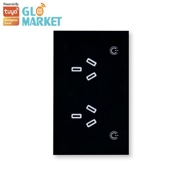 Quality Glomarket Tuya Au Smart Wifi Socket Timer Wireless Power Plug Socket With 2 Usb Work With Alexa And Google Home for sale