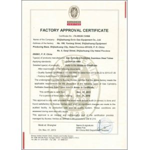 Hubei Suny Automobile And Machinery Co., Ltd Certifications