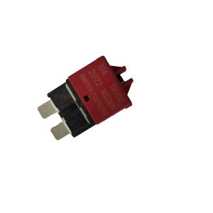 Red Resettable Circuit Breaker Blade Fuse 28VDC 5A Rated Current