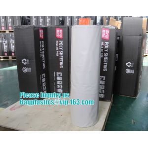 Clear Plastic wrapping Sheeting roll, Low density polyethylene film plastic
