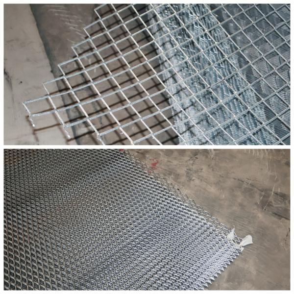 Heavy Duty Galvanized Steel Expanded Metal Sheet For Floors Corridors Stairstep Fence