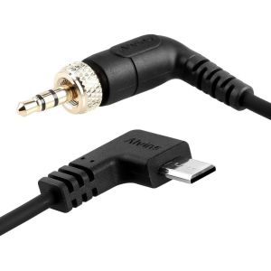 Alvin's Locking 3.5mm TRS to Micro USB Timecode Cable for Sony, Deity, Tentacle