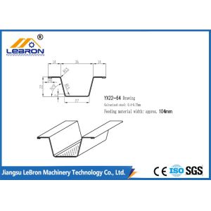 CE PLC 104mm Width Light Steel Keel Roll Forming Machine