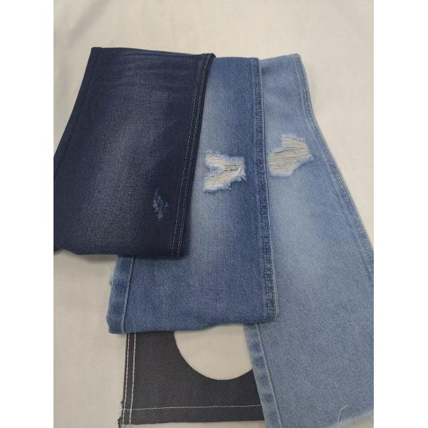 10.7oz Cotton Polyester Recovered Fiber Denim Fabric 10x7 JSD3306
