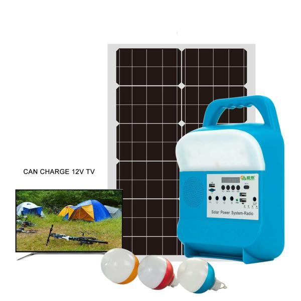 Fashion Design Rechargeable Sun Power Generator Solar System Light Portable
