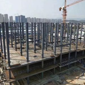 Multi-Floor Steel Structural Frame Prefab Building for Commercial Use