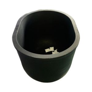 15.5kg Capacity Cylindrical Graphite Clay Crucible For Melting / Casting