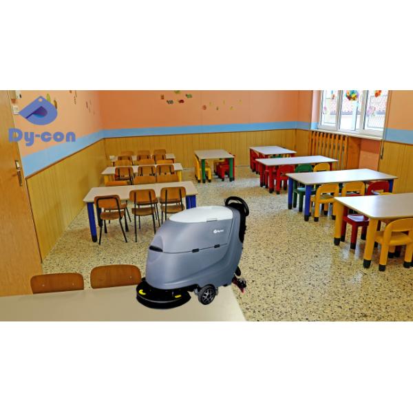 Models FS18W/FS20W FS20F Floor Scrubber For Schools Low Noise Quick Squeegee Change 180rpm Brush Speed