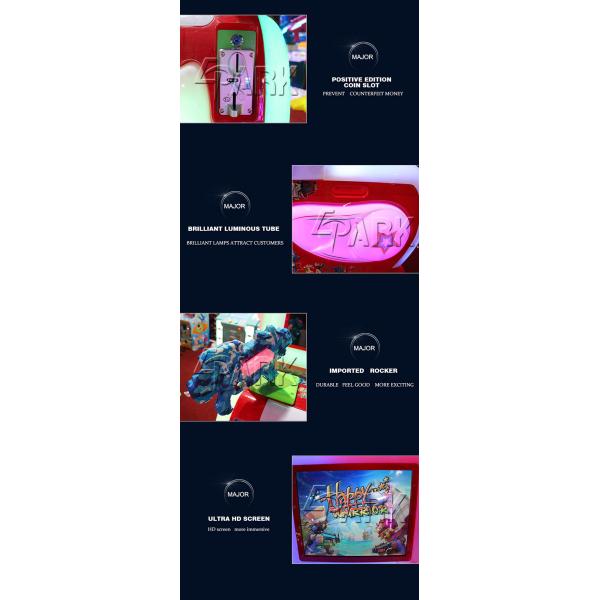 Super Attractive Kids Shooting Gun Games Happy Warrior Prize Out Game Machine