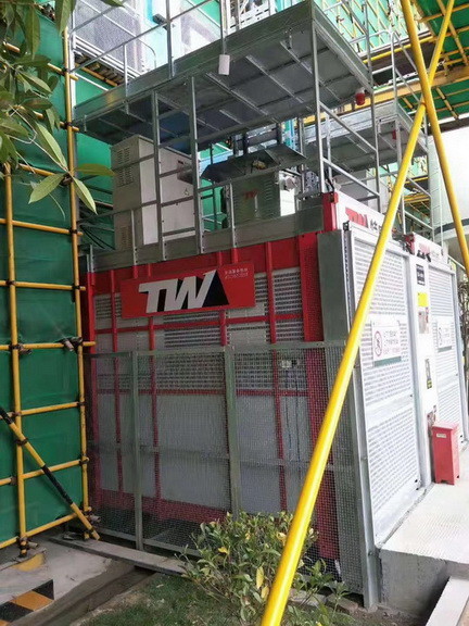 Construction 500m 96m/Min Passenger And Material Hoist Lift Bevel Heicial Gearbox heavy duty height lifter