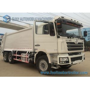3 Axle Compression Garbage Trucks 10000kg Load Diesel SHACMAN 20M3 6X4