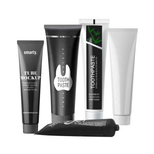 Cosmetic Aluminum Squeezed Toothpaste Tube Glossy Coating ISO4001 MDPE