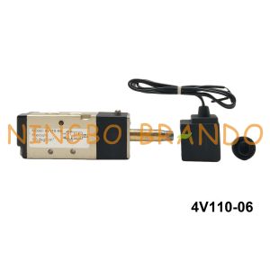 1/8" NPT 4V110-06 AIRTAC Type Pneumatic Solenoid Air Valve 2 Position 5 Way