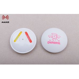 White / Black Rf Security Tags , Wear Resistant Mini Hard Tag With Ink