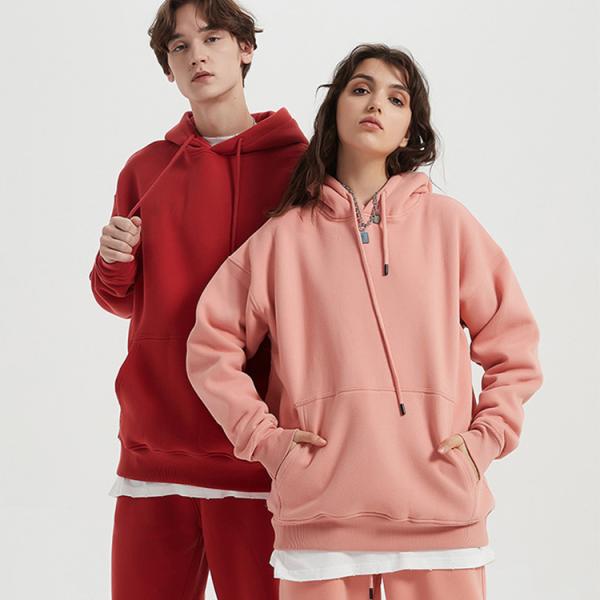 Drawstring Blank Plain Heavy Duty 330g Bluza Premium Cotton Polyester Men Hoodies Active Sweatshirt