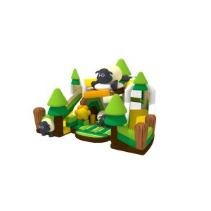 China Children Inflatable Fun City Attractive Sheep Theme Inflatable Outside Amusing Playground on sale