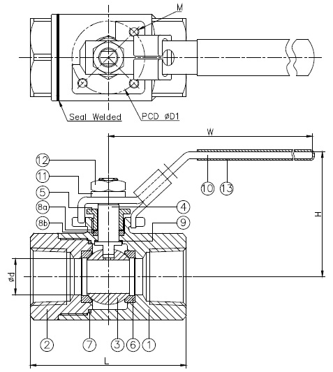 HIGH PRESSURE BALL VALVE 2007W21 02