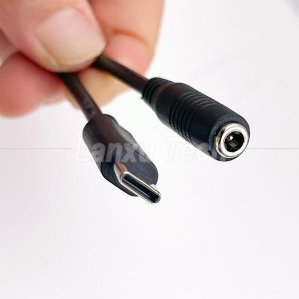 5V Type C to DC 3.5x1.35mm 5.5x2.1mm Power Charging Extension Cable for LED Desk Lamp Fan