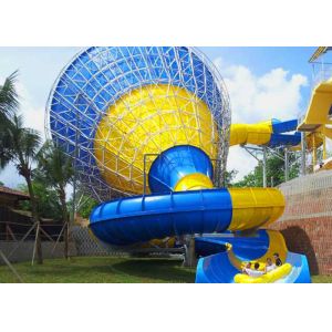 Medium Tornado Slide / Extreme Water Slides For Gigantic Aquatic Park
