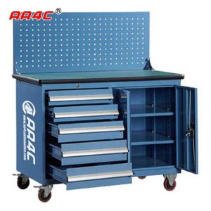 Work Bench Mobile Tool Cabinet Rolling 27 In. 5 Drawer Tool Box On Wheels