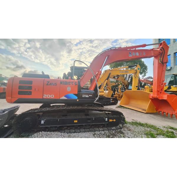 Orange Good condition 19400KG Second-hand Hitachi Excavator Zx200 with 109.6kw