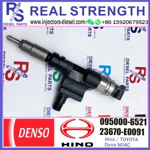 Wholesale Diesel Fuel Injector 095000-6520 23670-E0090 095000-6521 23670-E0091 For HINO/TOYOTA Dyna N04C from china suppliers