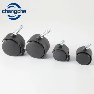 High Performance Furniture Caster Wheels With 6mm Mounting Plate Hole Size 100mm