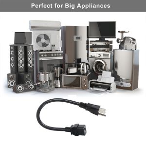 NEMA 5-15P to IEC C19 Power Cord 14AWG for Servers and PDUs