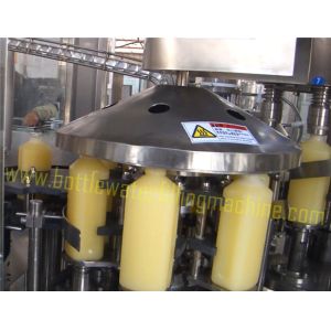 PP / PET Bottle Corn Juice Filling Aluminum Foil Cutting / Sealing Machine