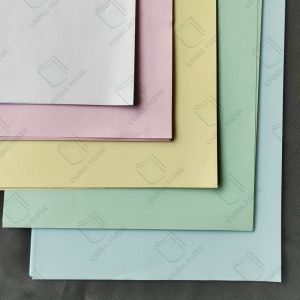 Wholesale 55g and 50g non-carbon required office carbonless paper in small rolls, 251 mm in width. from china suppliers