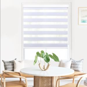 Electrical Wire Zebra Roller Blind Shutters Fabric Metal Window Wide Modern