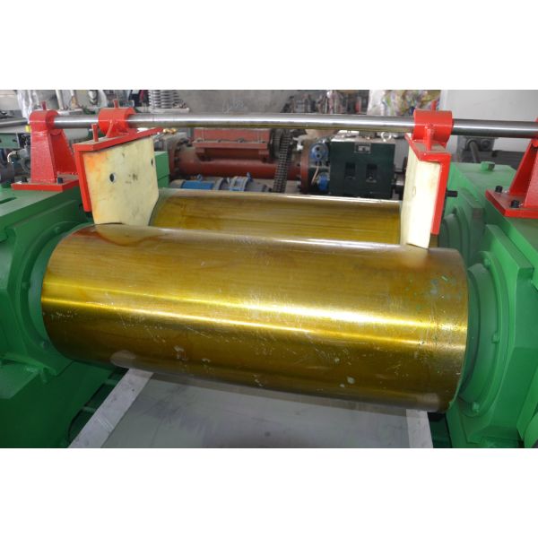 16" Roll Diameter PLC Control Stainless Steel Rubber Mixing Machine Open Rubber Mixing Mill