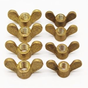 M3 M4 M5 M6 M8 M10 M12 M16 M20 Brass Wing Nuts Copper Bolts & Screws Butterfly
