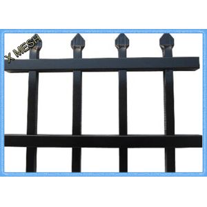 Powder Coated Wire Mesh Fence Panels Pregalvanized Spear Top Security Garrison