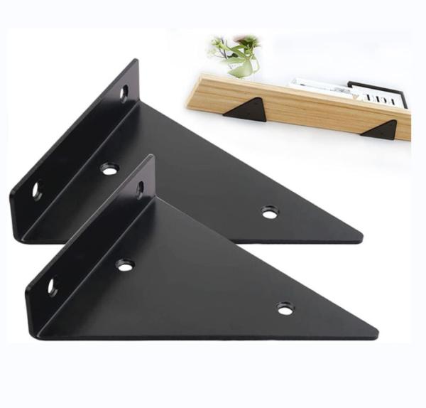 Quality Supermarket Shelf Triangular Bracket with Customized Instruction and Anchor Screws for sale