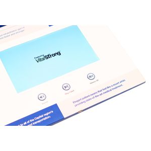 Electronic digital video folder brochure in printing with LCD Screen